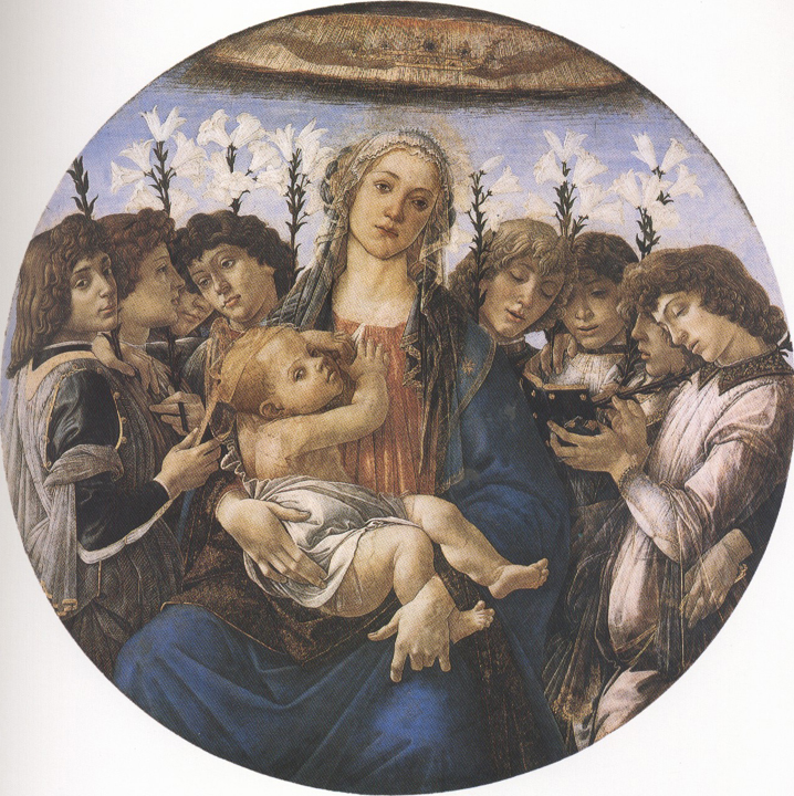 Madonna and Child with eight Angels or Raczinskj Tondo (mk36)